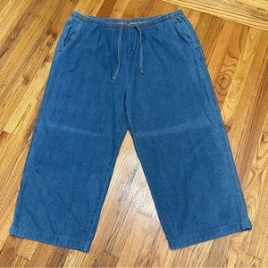American Sweetheart Capri Denim Pants with Pockets Size XXA